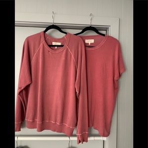 THE GREAT Distressed Sweatshirt & Matching T